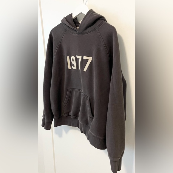 Fear Of God Essentials 1977 Iron Hoodie Sweatshirt Authentic Gray Men’s Size M - Picture 4 of 8
